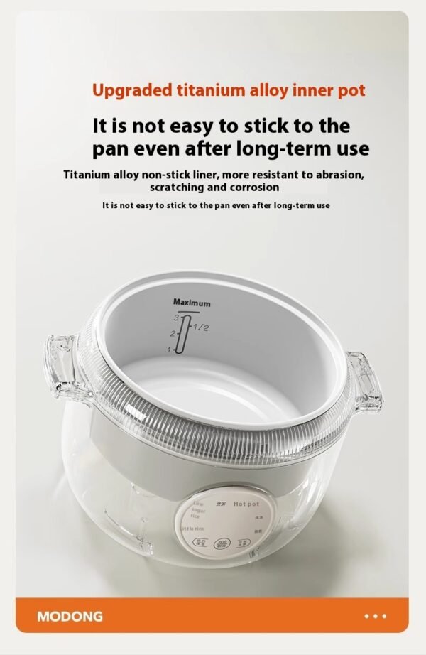 Mini Smart Rice Cooker | Multifunctional Ceramic Rice Maker for Home & Travel - Image 6