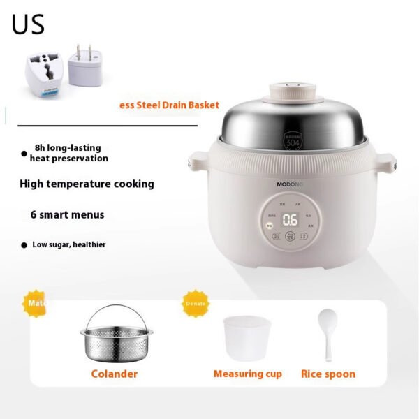Mini Smart Rice Cooker | Multifunctional Ceramic Rice Maker for Home & Travel - Image 4